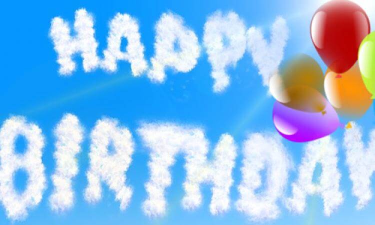Gratulationen zum Geburtstag