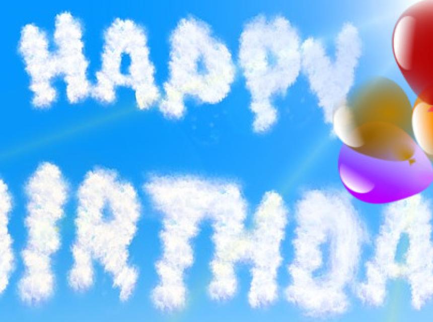 Gratulationen zum Geburtstag