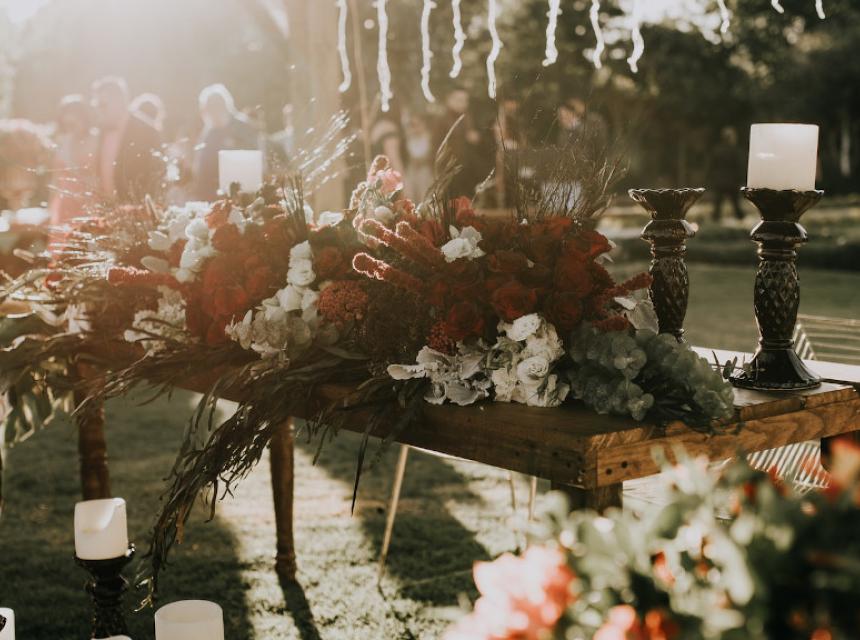 Hochzeitsfeier im Garten